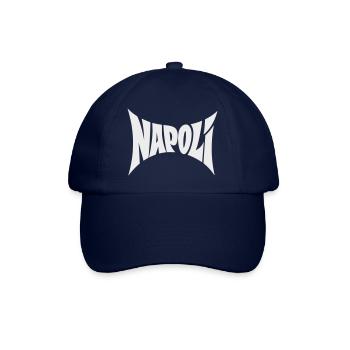 Napoli Typografie Design - Baseballkappe - Blau/Blau - Vorne