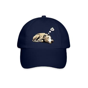 Whippet Greyhound Whippets Propriétaire de lévrier - Casquette classique - bleu/bleu - Devant