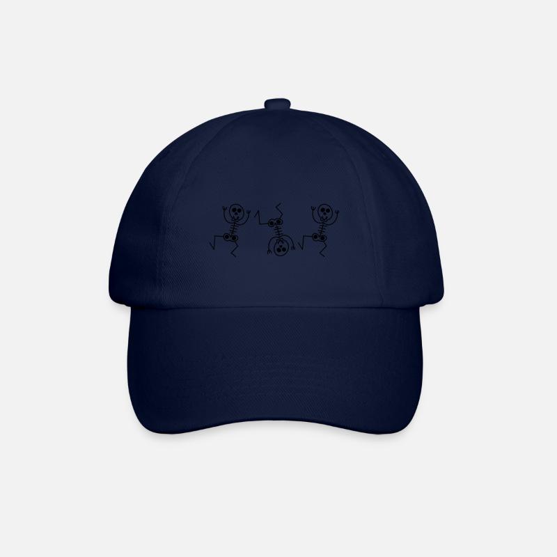 Skelette, die tanzen - Baseballkappe - Blau/Blau