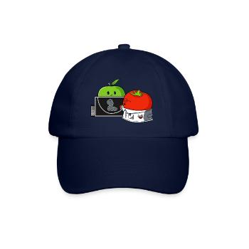 Tomatoes cure apple - Baseball Cap - blue/blue - Front