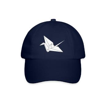 Origami crane peace Japan bird - Baseball Cap - blue/blue - Front