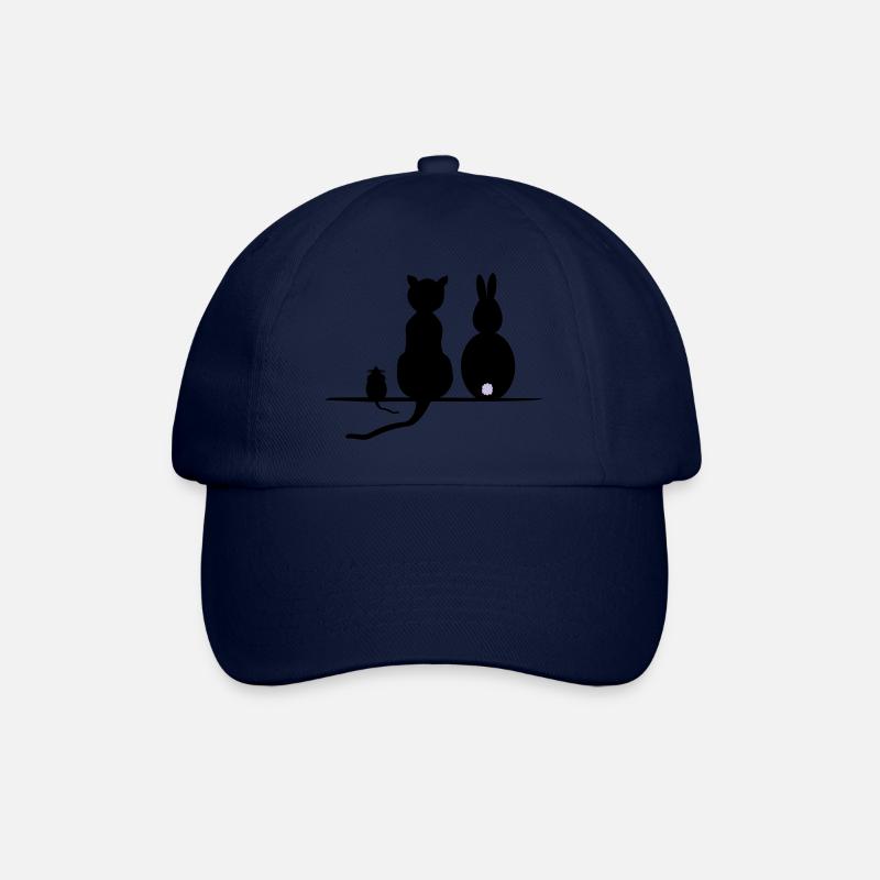 Katz Maus Hase - Baseballkappe - Blau/Blau