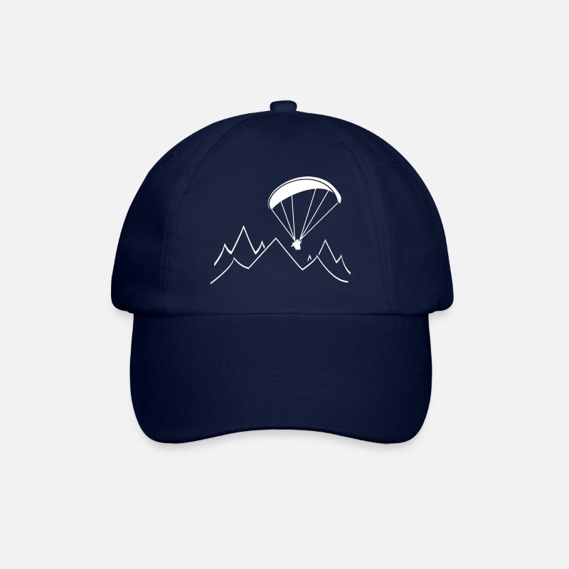 berg gleitschirmfliegen Geschenk - Baseballkappe - Blau/Blau