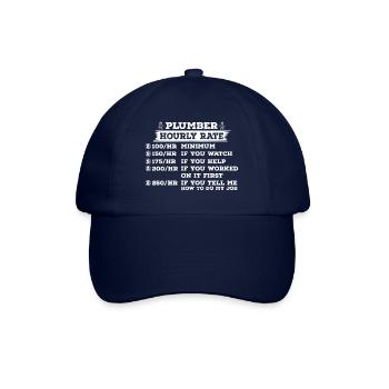 Plumber - Plumber - Gift - Installer - Baseball Cap - blue/blue - Front