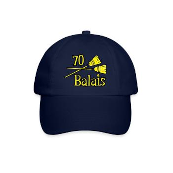70 Jahre Besen - Baseballkappe - Blau/Blau - Vorne