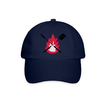 bbq cook tools fire on BBQ best gift idea - Baseball Cap - blue/blue - Front