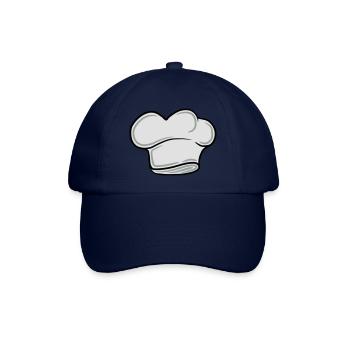 Chefkoch Lustig Smiley Mustache Bart - Baseballkappe - Blau/Blau - Vorne