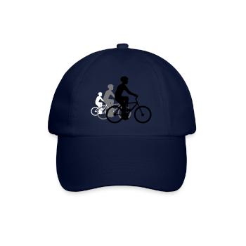3 amis cyclistes - Casquette classique - bleu/bleu - Devant