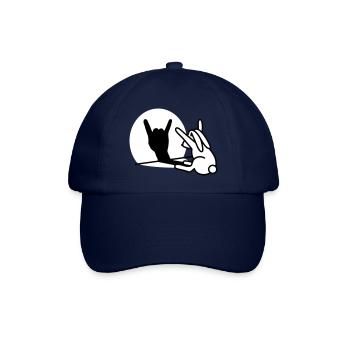 Kaninche Ombre Hand ROCK Musique HARD ROCK Fan - Casquette classique - bleu/bleu - Devant