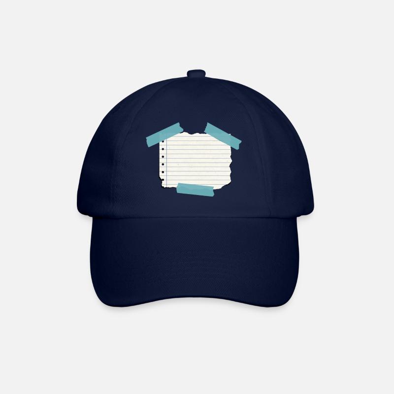 Notizzettel - Baseballkappe - Blau/Blau