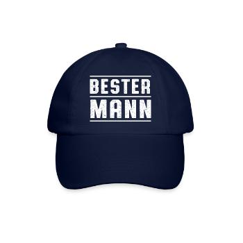 Bester Mann Ehemann Vater Opa Bruder Sohn Geschenk - Baseballkappe - Blau/Blau - Vorne
