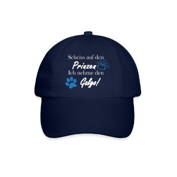 Scheiss auf den Prinzen, ich nehme den Galgo! - Baseballkappe - Blau/Blau - Vorne