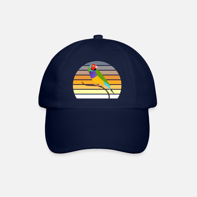 Oiseau exotique diamant de Gould - Casquette classique - bleu/bleu