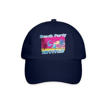 Cool party shirt summer beach vacation gift - Baseball Cap - blue/blue - Front