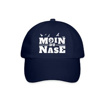 Moin du Nase Möwen Meer Norddeutschland - Baseballkappe - Blau/Blau - Vorne