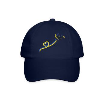 Colombe Ruban Bleu Jaune Paix - Casquette classique - bleu/bleu - Devant