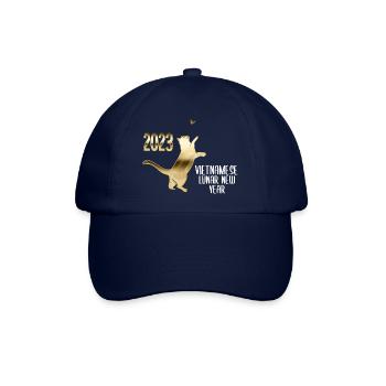 Vietnamesisches Neujahr Katze 2023 I Geschenk - Baseballkappe - Blau/Blau - Vorne