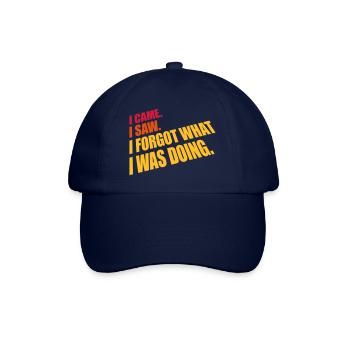 Je suis venu voir oublier - Casquette classique - bleu/bleu - Devant