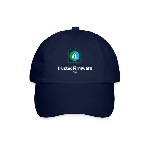 TrustedFirmware Logo vertical white - Baseball Cap