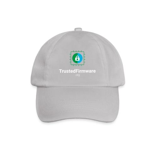 TrustedFirmware Logo vertical white - Baseball Cap
