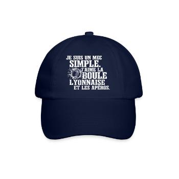 Boule Lyonnaise Bouliste - Casquette classique - bleu/bleu - Devant