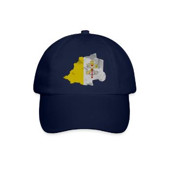 Vatican City flag in the shape of the country - Baseball Cap - blue/blue - Front