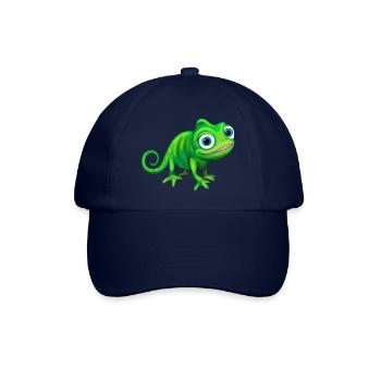 Caméléon vert coloré et drôle - Casquette classique - bleu/bleu - Devant