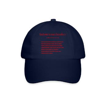 Industriemechaniker Definition - Baseballkappe - Blau/Blau - Vorne