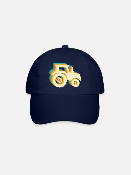 Tracteur rétro - Casquette classique - bleu/bleu