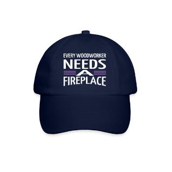 geek the carpenters forest work humor - Baseballkappe - Blau/Blau - Vorne