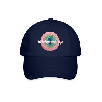 Häkeln ist mein Yoga - Baseballkappe - Blau/Blau - Vorne
