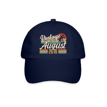 August 2018 Jubiläum 2018 - August Legends Geschenk - Baseballkappe - Blau/Blau - Vorne