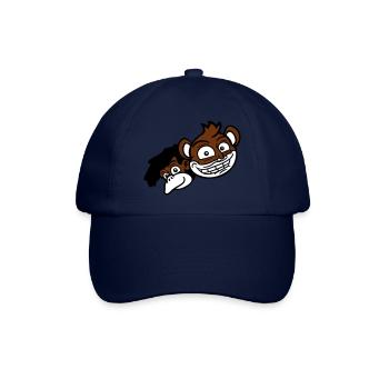 2 Lustige Affen Gesichter Zwei Freunde Crew Team - Baseballkappe - Blau/Blau - Vorne