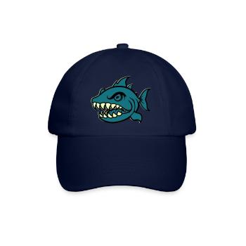 Piranha Bande dessinée Poisson - Casquette classique - bleu/bleu - Devant