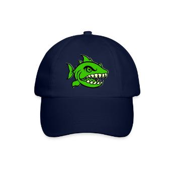 Piranha Bande dessinée Poisson - Casquette classique - bleu/bleu - Devant