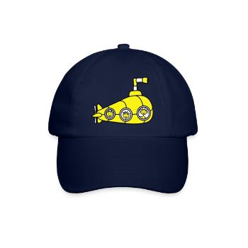 Lustige 3 U-Boot Crew Team Drei Freunde Matrosen - Baseballkappe - Blau/Blau - Vorne