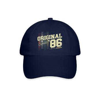 1986 Vintage Vintage Rétro Cadeau d’anniversaire - Casquette classique - bleu/bleu - Devant