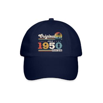 75ème Anniversaire Original Juillet Millésime 1950 - Casquette classique - bleu/bleu - Devant