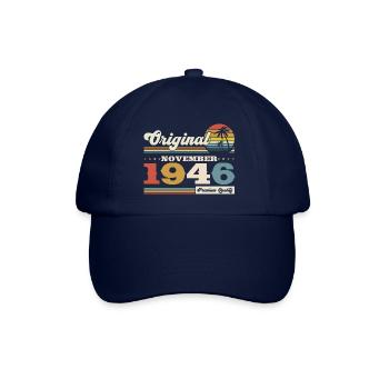 77e anniversaire mari Vintage 1946 Vintage rétro - Casquette classique - bleu/bleu - Devant