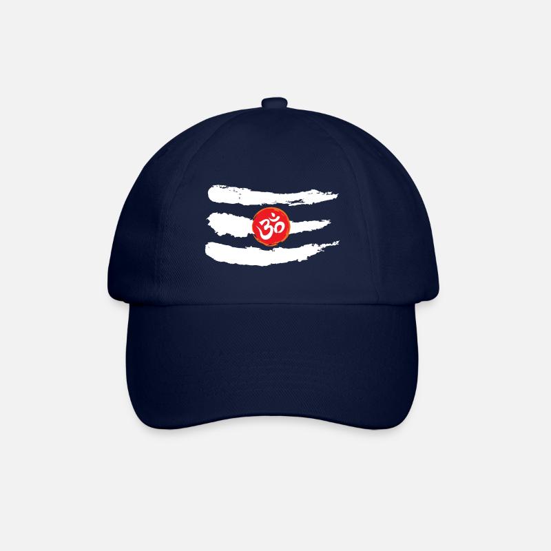 Third Eye Shiva OM White Theme - Baseball Cap - blue/blue