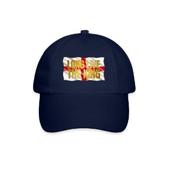 British King Coronation Charles England Flag - Baseball Cap - blue/blue - Front