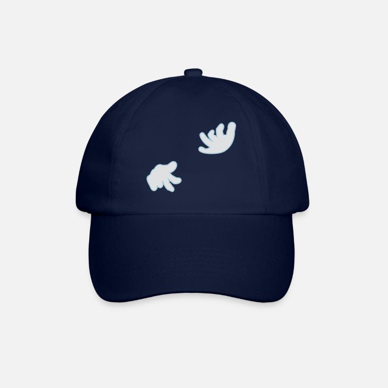 Luftgitarre / air guitar (2c) - Baseballkappe - Blau/Blau