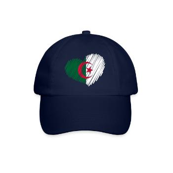 heart_brushe_algerie - Baseball Cap - blue/blue - Front