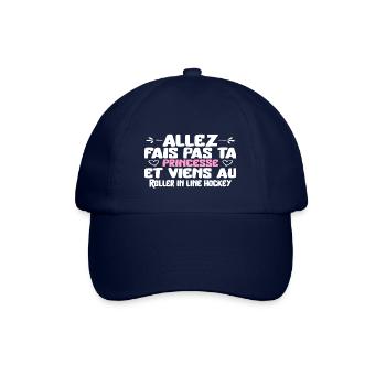 Princesse au Roller in line hockey cadeau - Casquette classique - bleu/bleu - Devant