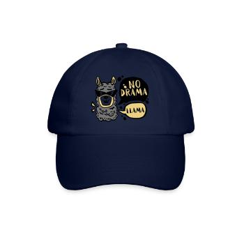 NO DRAMA - LLAMA - Baseball Cap - blue/blue - Front