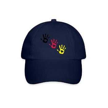 Deutsch Händen Herzen 3c 3c diag - Baseballkappe - Blau/Blau - Vorne