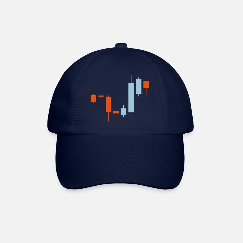 Stocks Chart Trading 2 - Baseballkappe - Blau/Blau