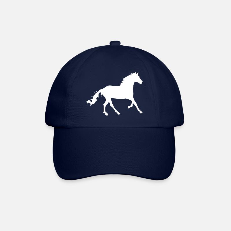horse - Baseball Cap - blue/blue