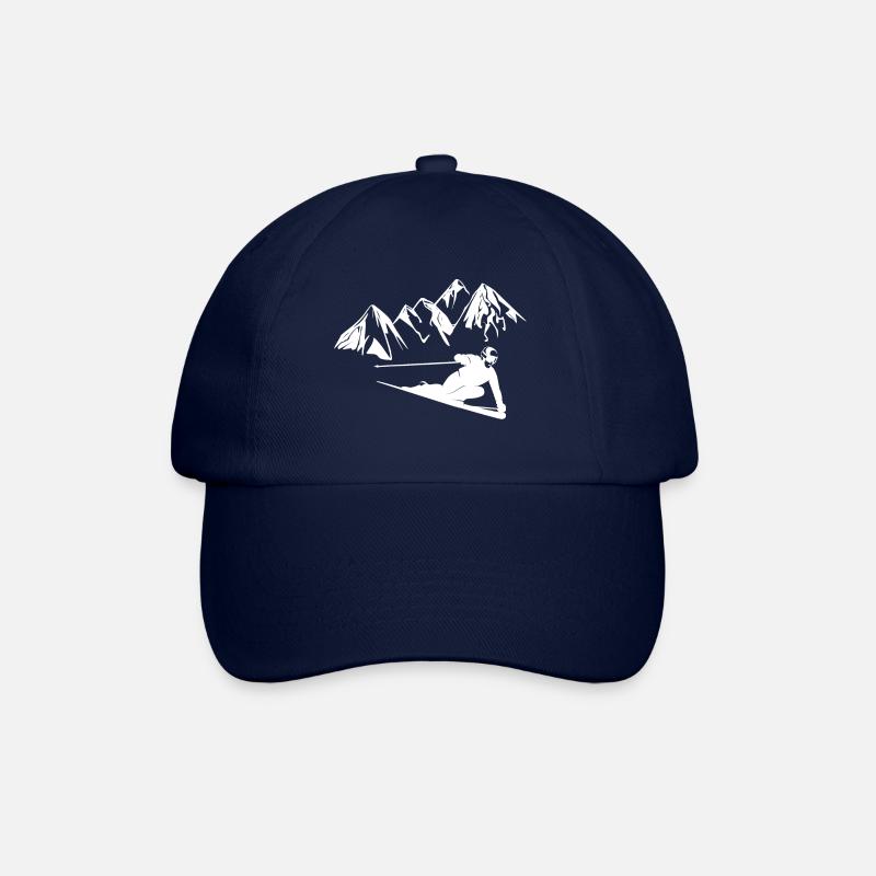 ski mountains - Baseball Cap - blue/blue