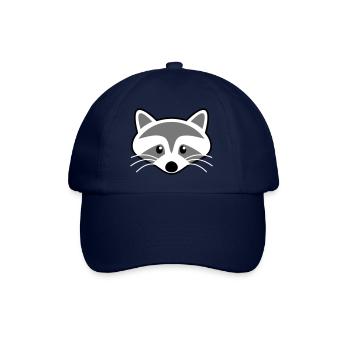 Tête de raton laveur mignon - Casquette classique - bleu/bleu - Devant